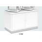 Doppel-Vitrine 24745B LED beleuchtet, verchromte Profile
