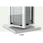 Tischvitrine 24982B LED beleuchtet, lackierte Profile