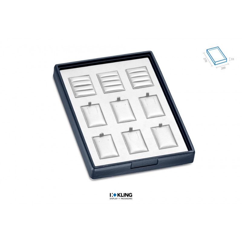 Set-Lade RLD33V mit 3 Triset-Ringbäckchen und 6 Fächern Serie Rebra Extralight