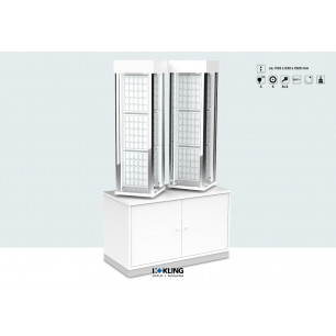 Doppel-Vitrine 24745B LED beleuchtet