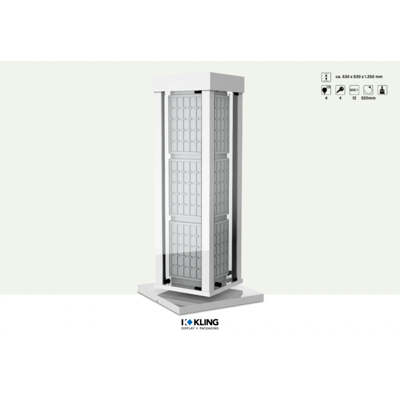 Tischvitrine 24982B LED beleuchtet