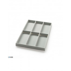 Tiefgezogener Einsatz 3019 mit 6 Fächern für Brillen