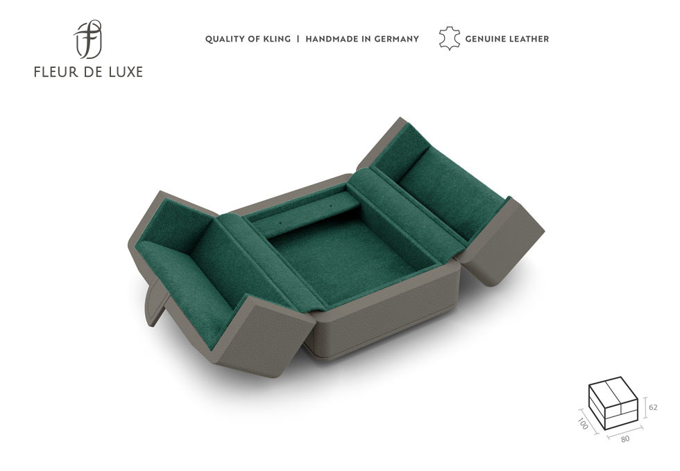 Ohrschmucketui mit Winkelkarte groß Serie Versailles