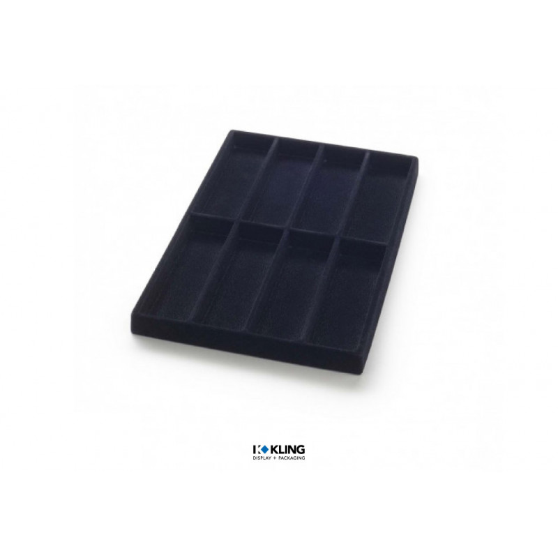 Tiefgezogener Einsatz 3018 mit 8 Fächern für Brillen, Stege hoch