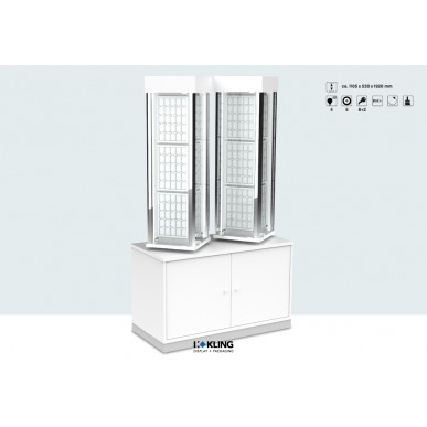 Doppel-Vitrine 24745B LED beleuchtet