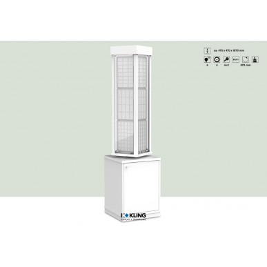 Vitrine 24079B LED beleuchtet