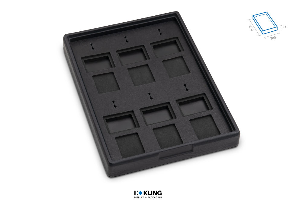 Set-Lade RLD22A mit 6 Ringschlitze und 12 Fächern Serie Rebra Extralight