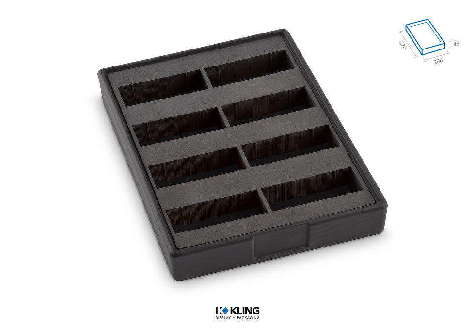 Uhrenlade RL8U48D mit 8 Fächern für Uhren Serie Rebra Extralight Uhrenlade RL8U48D mit 8 Fächern für Uhren Serie Rebra Extralight