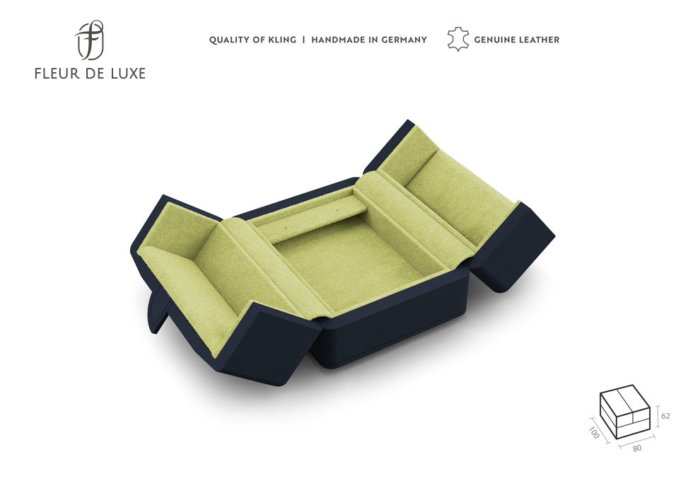 Ohrschmucketui mit Winkelkarte groß Serie Versailles