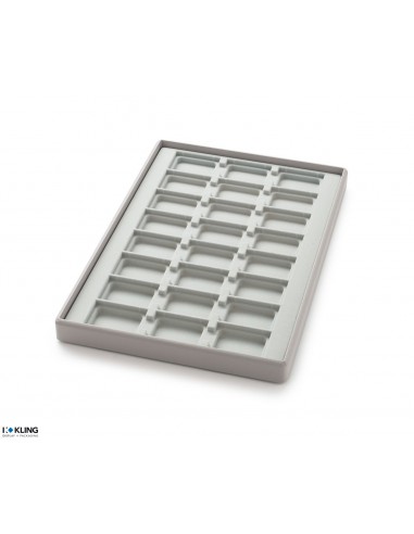 Vacuum-formed insert 3014V with 24 deep compartments