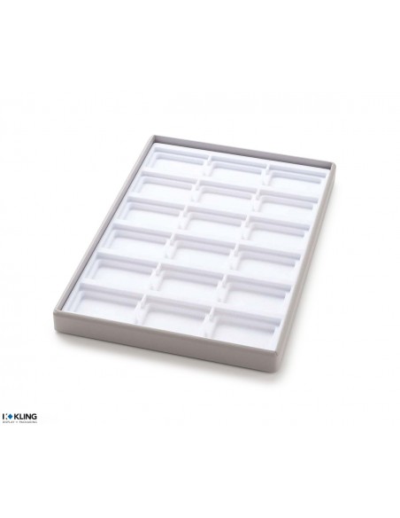 Vacuum-formed insert 3149V with 18 deep compartments