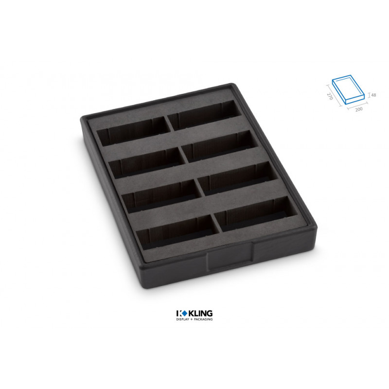 Uhrenlade RL8U48D mit 8 Fächern für Uhren Serie Rebra Extralight