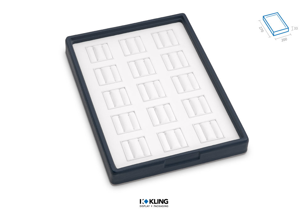 Ringlade RL15TR mit 15 Trauringbäckchen Serie Rebra Extralight