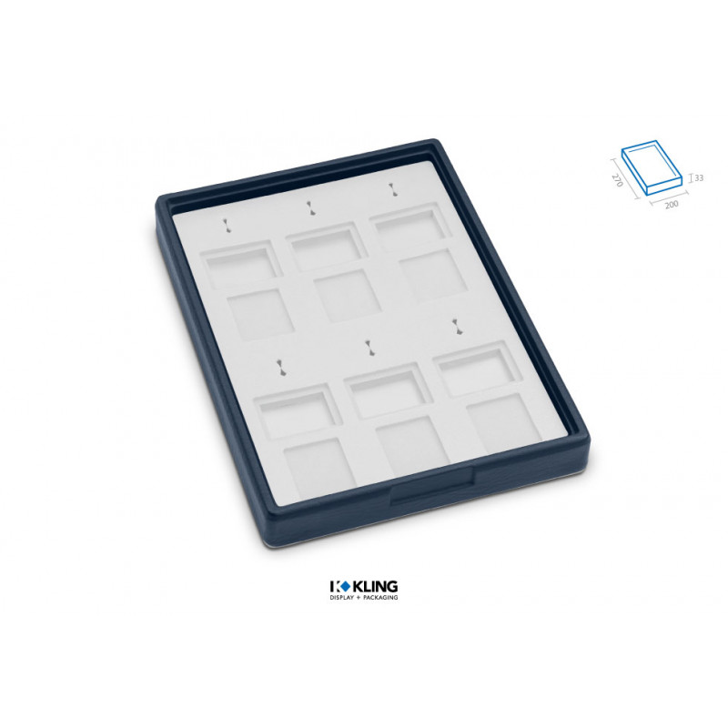 Set-Lade RLD22A mit 6 Ringschlitze und 12 Fächern Serie Rebra Extralight