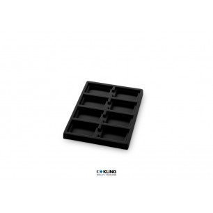 Tiefgezogener Einsatz 3002XV mit 8 vertieften Fächern