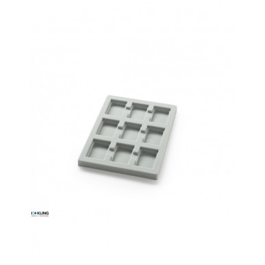 Tiefgezogener Einsatz 3149XV mit 9 vertieften Fächern