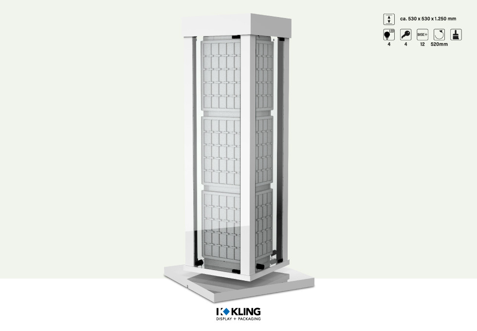 Tischvitrine 24982B LED beleuchtet