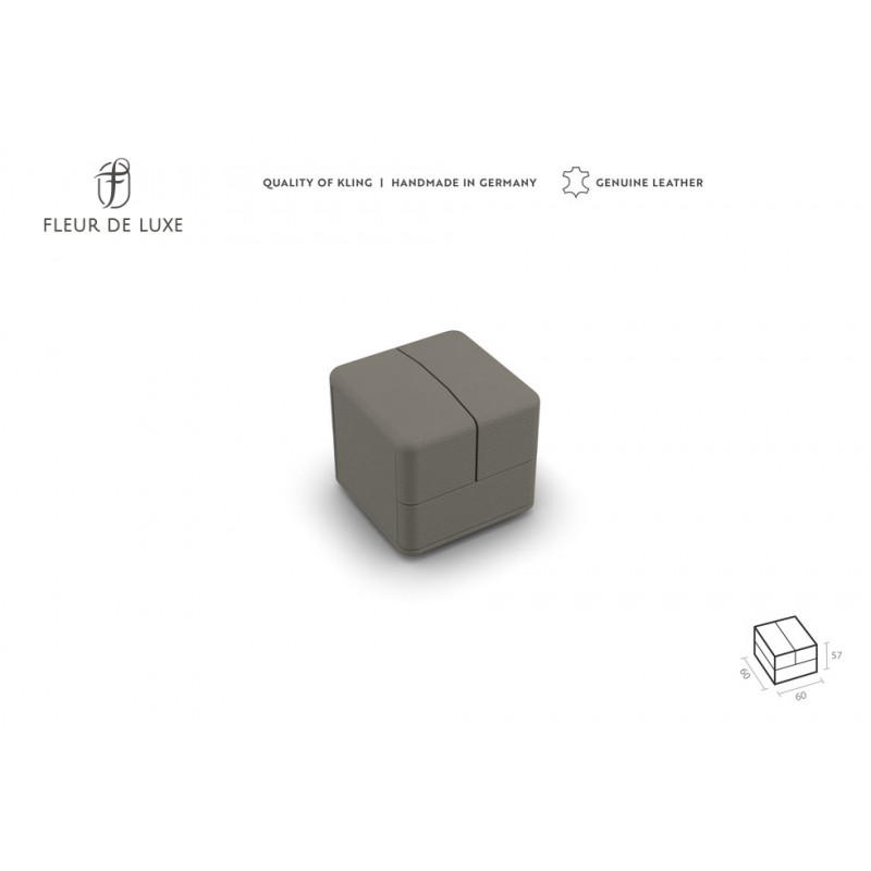 Ringetui aus Echtleder mit Ringbäckchen klein Serie Versailles