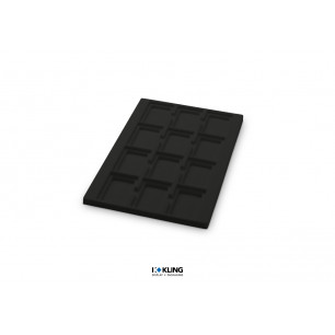 Tiefgezogener Einsatz 3001V mit 12 vertieften Fächern