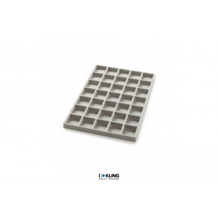 Tiefgezogener Einsatz 3065 mit 35 Fächern, Stege hoch