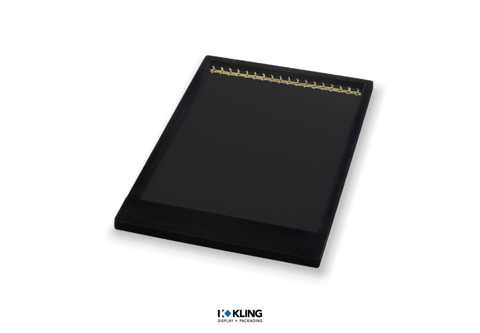 Tiefgezogener Einsatz 3079G mit 18er Hakenleiste in goldfarben