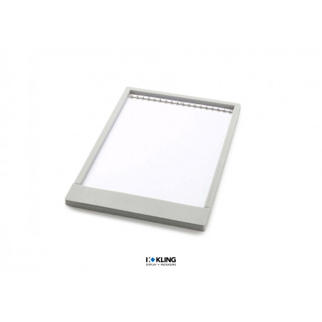 Tiefgezogener Einsatz 3079W mit 18er Hakenleiste in silberfarben