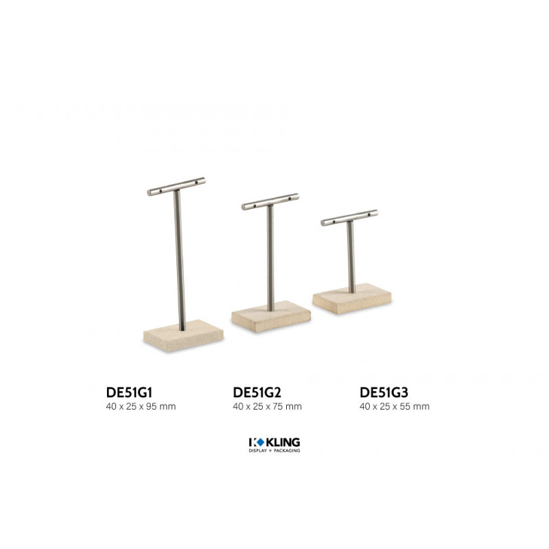 Deko Aufsteller für Ohrschmuck in T-Form DE51G1 Serie Mayfair
