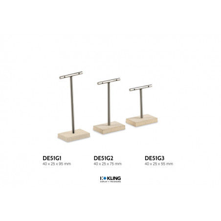 Deko Aufsteller für Ohrschmuck in T-Form DE51G3 Serie Mayfair