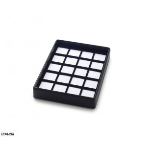 Tiefgezogener Einsatz 3082EXQ für 20 Ringe mit kaschierten Ringbäckchen