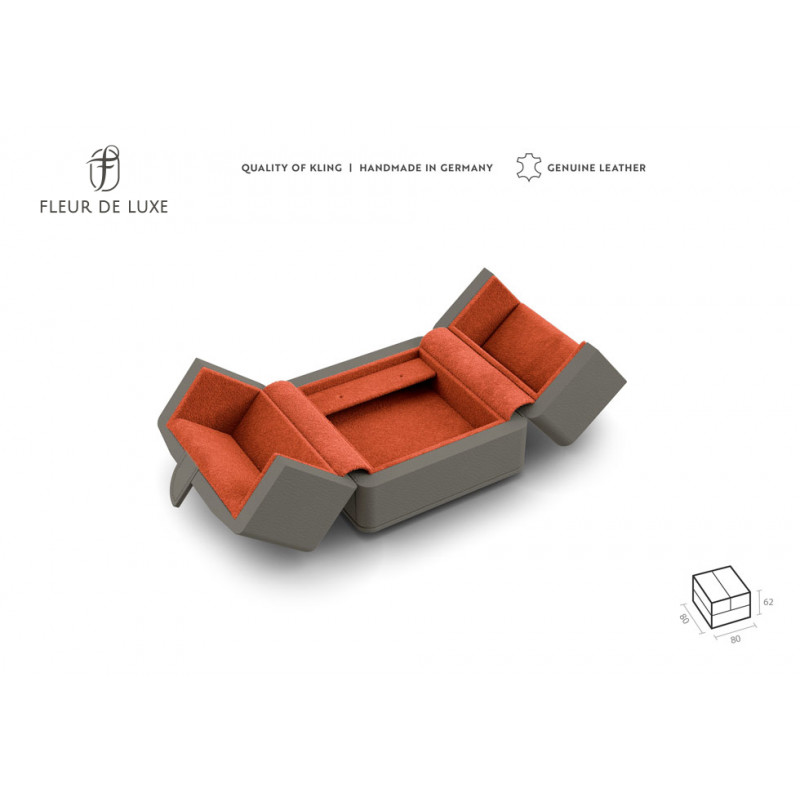 Ohrschmucketui mit Winkelkarte klein Serie Versailles