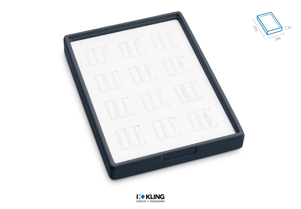 Ringlade RL12TR mit 12 Trauringbäckchen Serie Rebra Extralight