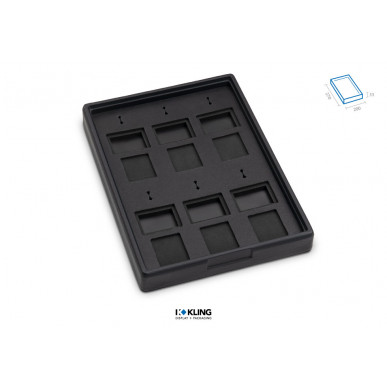 Set-Lade RLD22A mit 6 Ringschlitze und 12 Fächern Serie Rebra Extralight