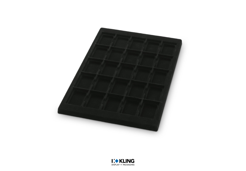 Tiefgezogener Einsatz 3003V mit 25 vertieften Fächern