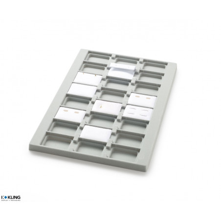 Tiefgezogener Einsatz 3014V mit 24 vertieften Fächern