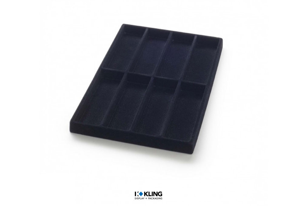 Tiefgezogener Einsatz 3018 mit 8 Fächern für Brillen, Stege hoch