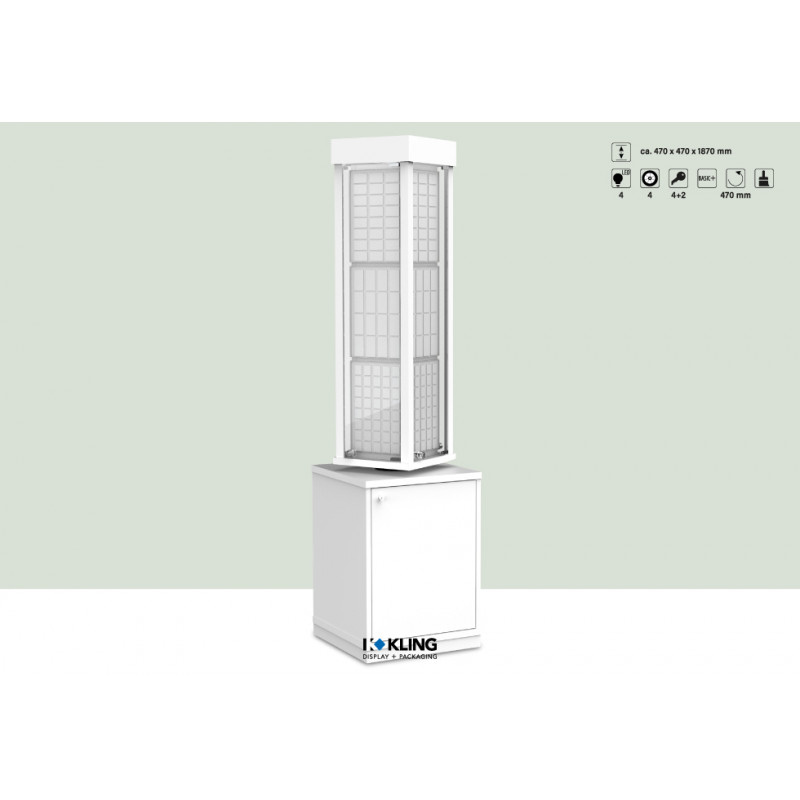 Vitrine 24079B LED beleuchtet