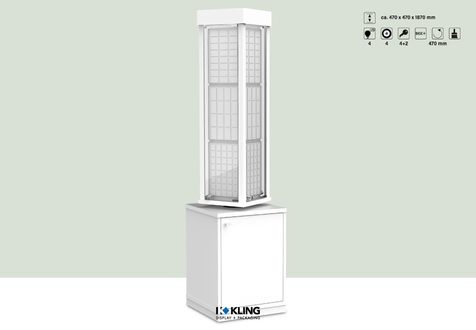 Vitrine 24079B LED beleuchtet