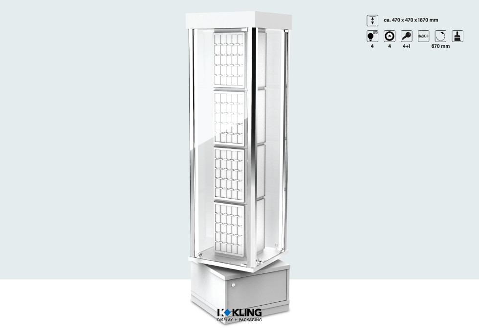 Vitrine 24573B LED beleuchtet