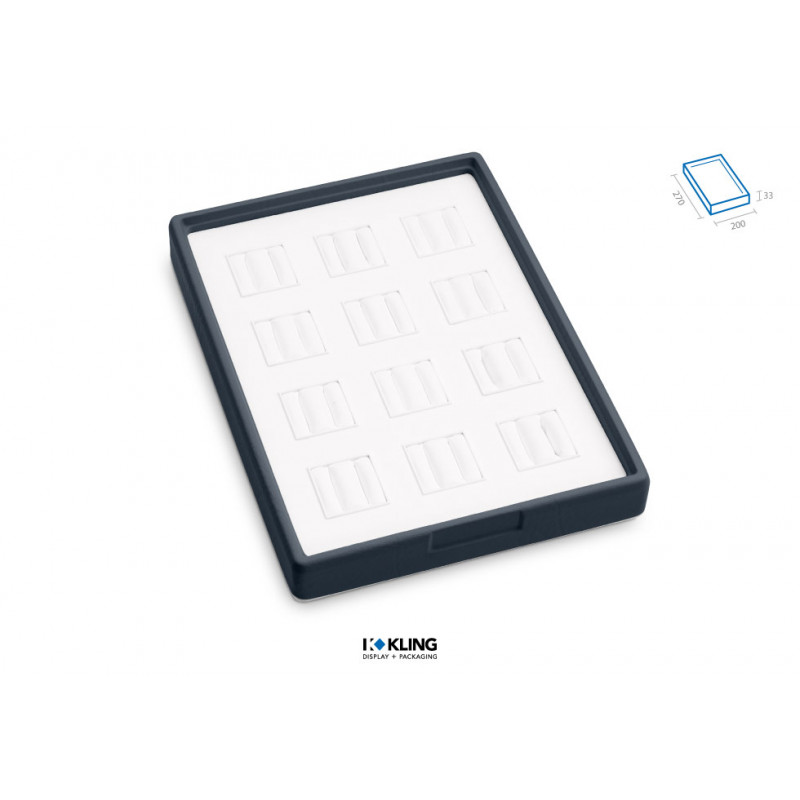 Ringlade RL12TR mit 12 Trauringbäckchen Serie Rebra Extralight