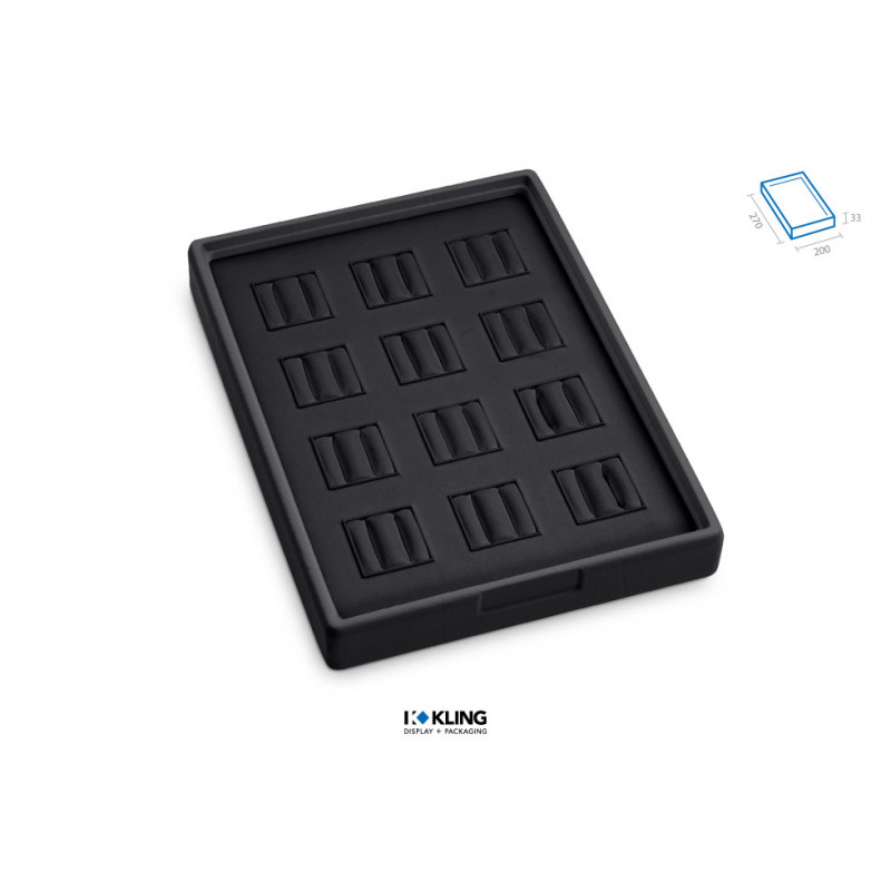 Ringlade RL12TR mit 12 Trauringbäckchen Serie Rebra Extralight