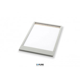 Tiefgezogener Einsatz 3079G mit 18er Hakenleiste in goldfarben