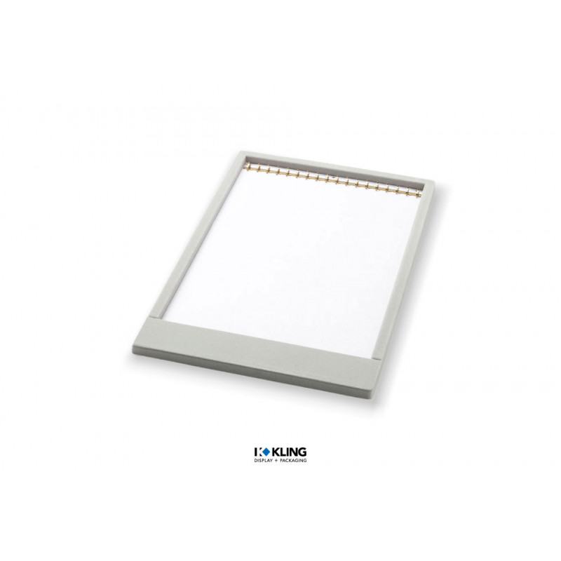 Tiefgezogener Einsatz 3079G mit 18er Hakenleiste in goldfarben