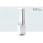 Vitrine 24949B LED beleuchtet, verchromte Profile
