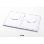 Wrapped presentation pad 381TA with round raised neck form Wrapped presentation pad 381TA with round raised neck form