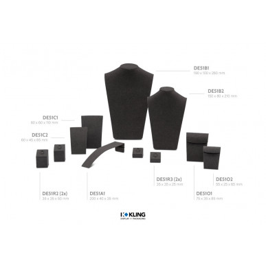 Mayfair Deko-Set 3 Anthrazit (11-teilig)