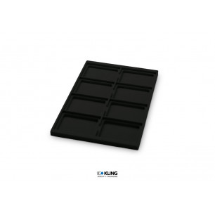 Vacuum-formed insert 3011V with 8 recessed compartments
