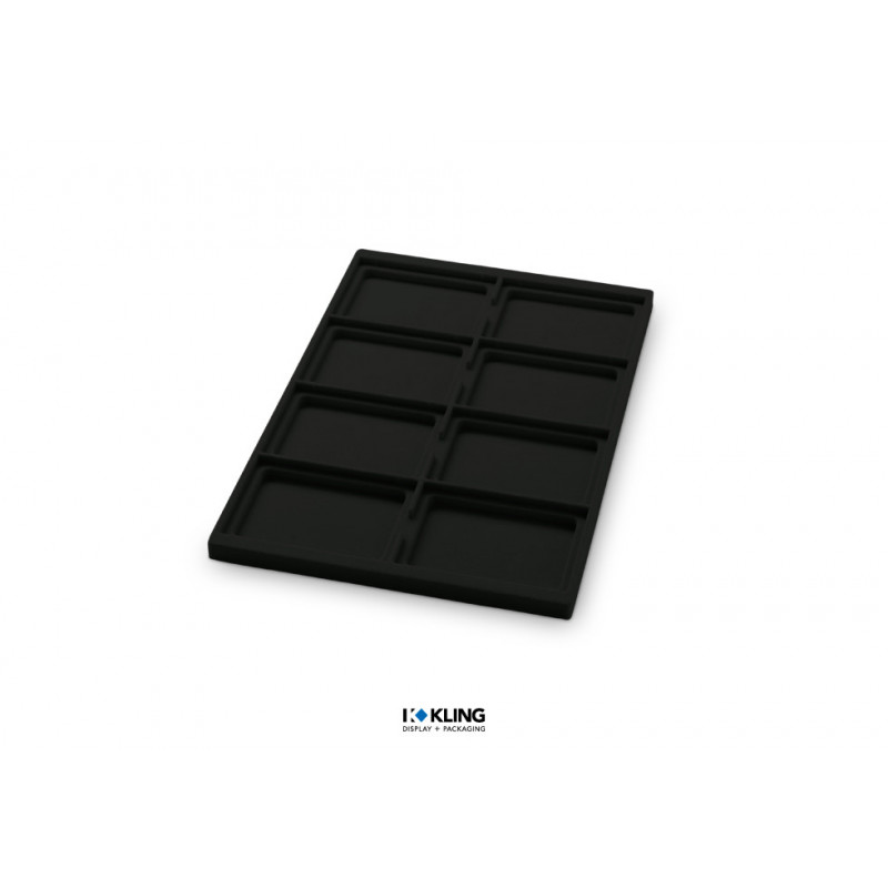Vacuum-formed insert 3011V with 8 recessed compartments