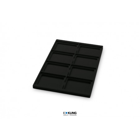 Vacuum-formed insert 3011V with 8 recessed compartments
