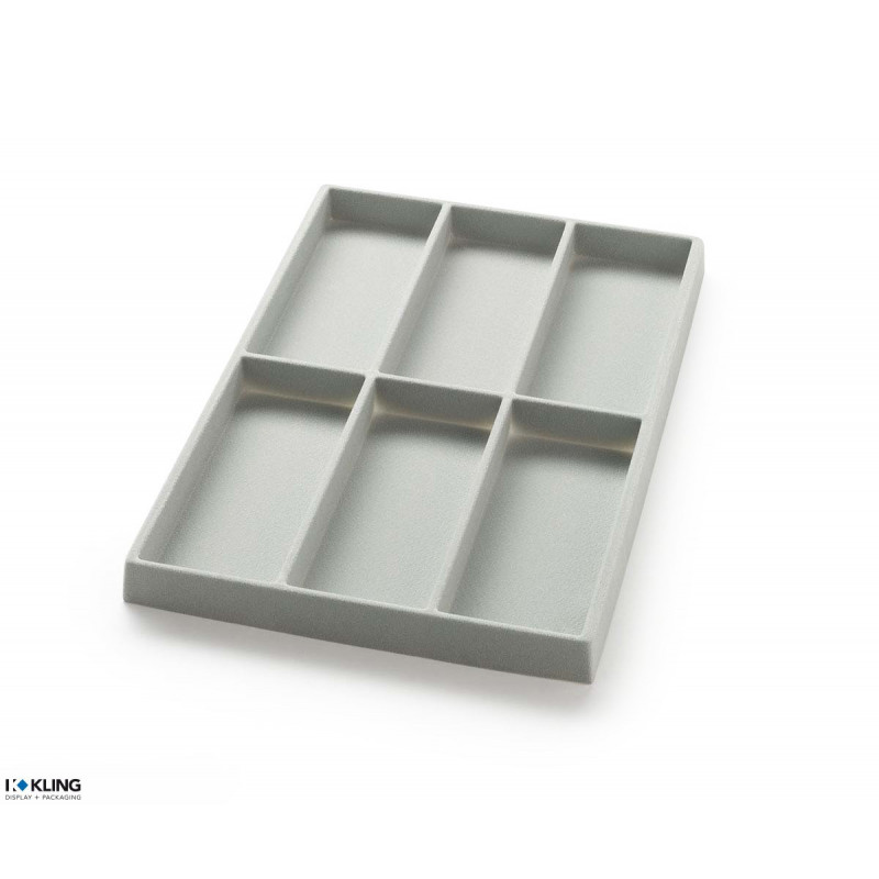 Vacuum-formed insert 3019 with 6 compartments for glasses, high bars