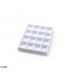 Vacuum-formed insert 3061XV with 16 recessed compartments